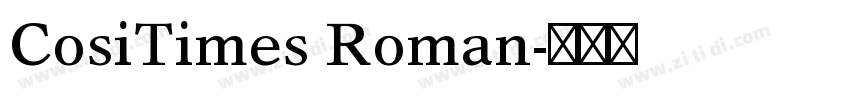 CosiTimes Roman字体转换